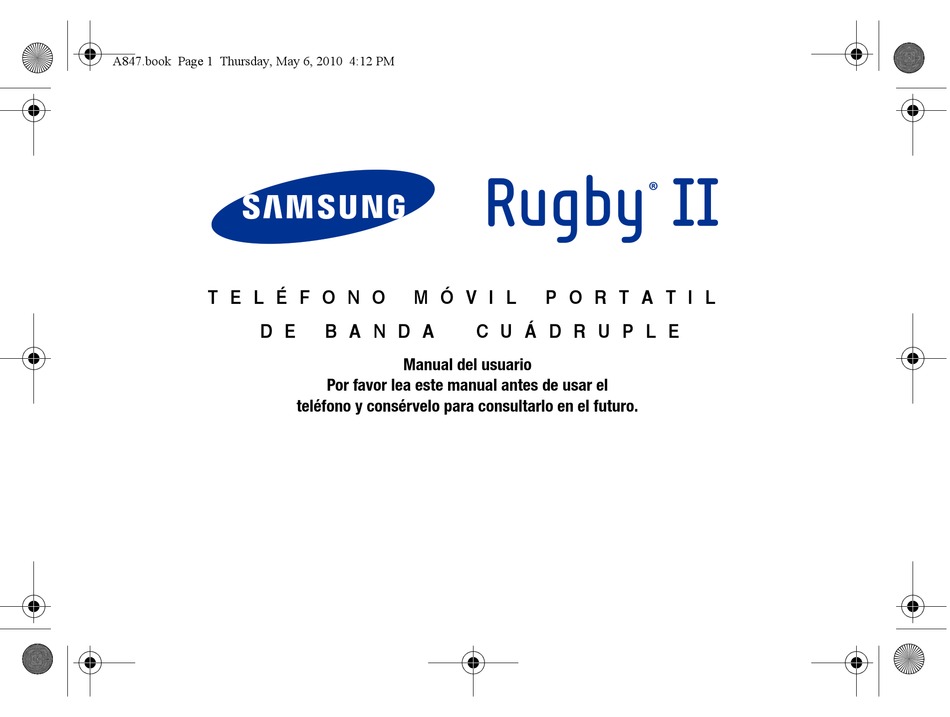 SAMSUNG RUGBY II SGH-A847 MANUAL DEL USUARIO Pdf Download | ManualsLib