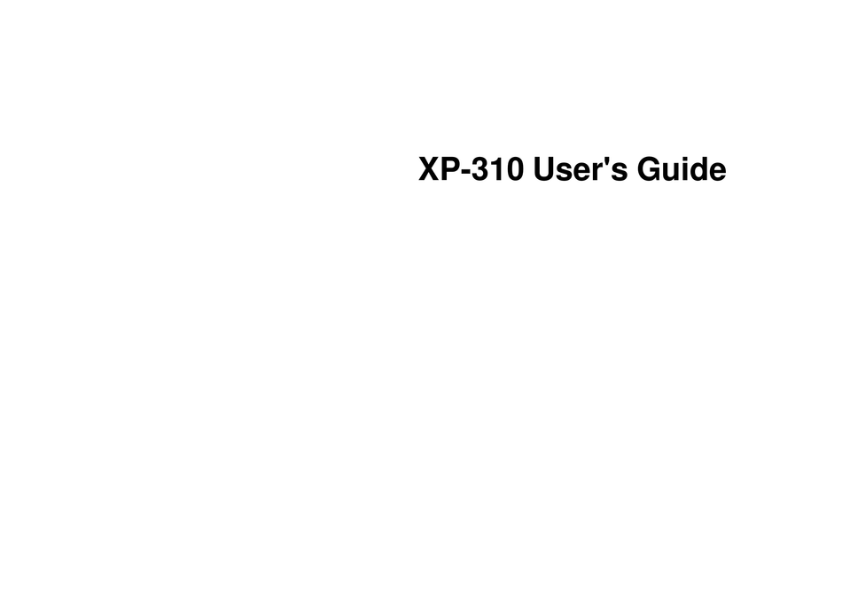 xp-310 driver for mac