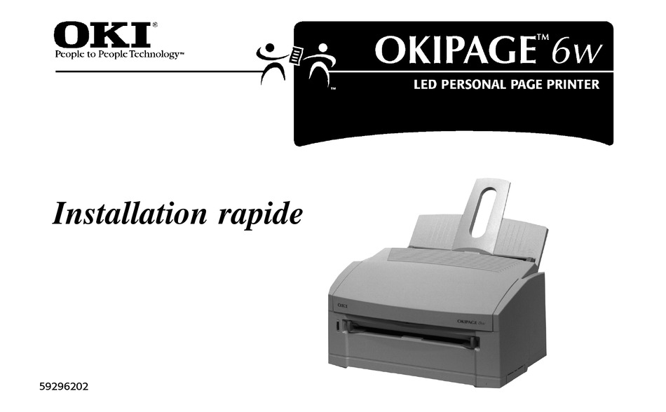 Oki Okipage W Installation Rapide Manual Pdf Download Manualslib