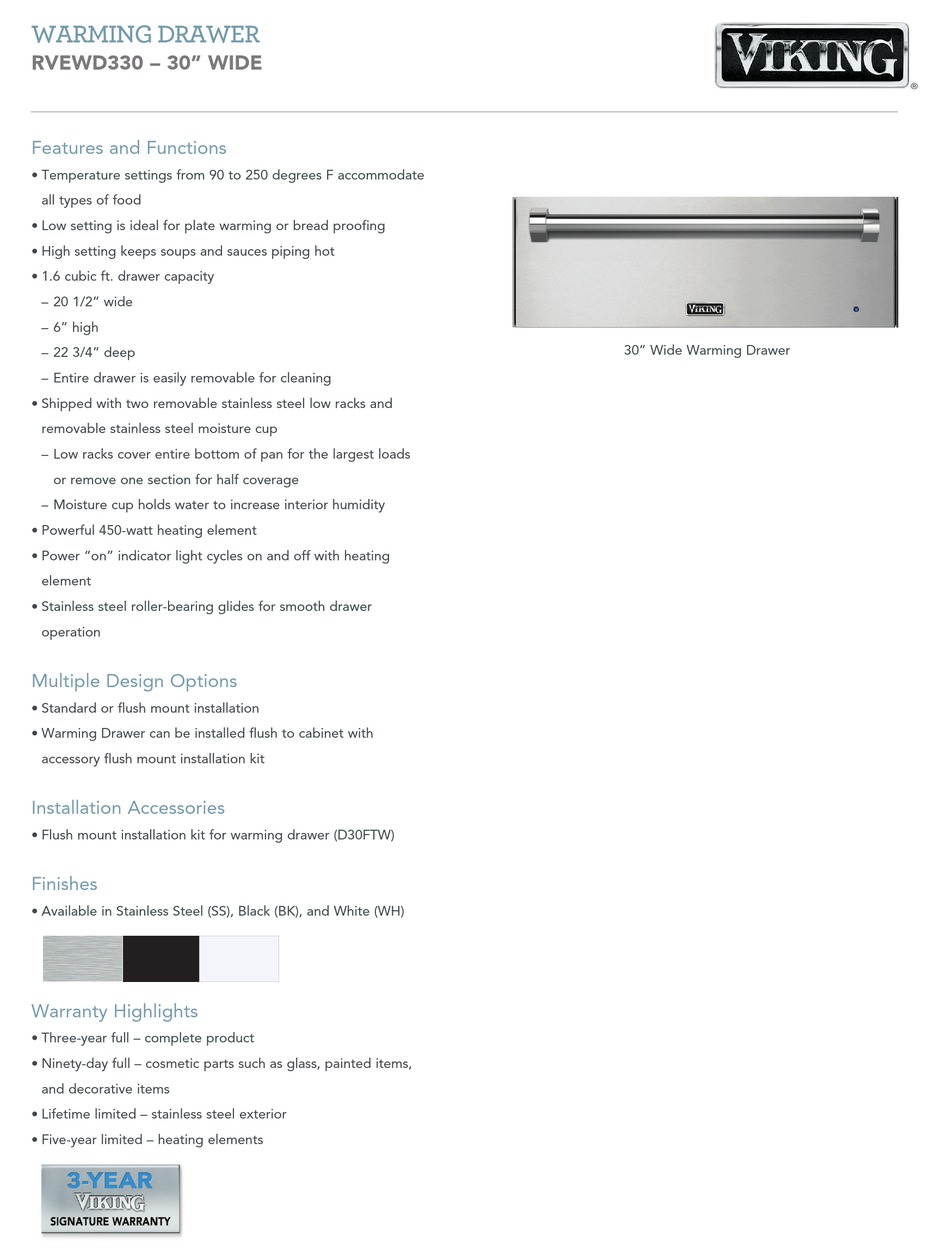 VIKING RVEWD330 INSTALLATION Pdf Download ManualsLib