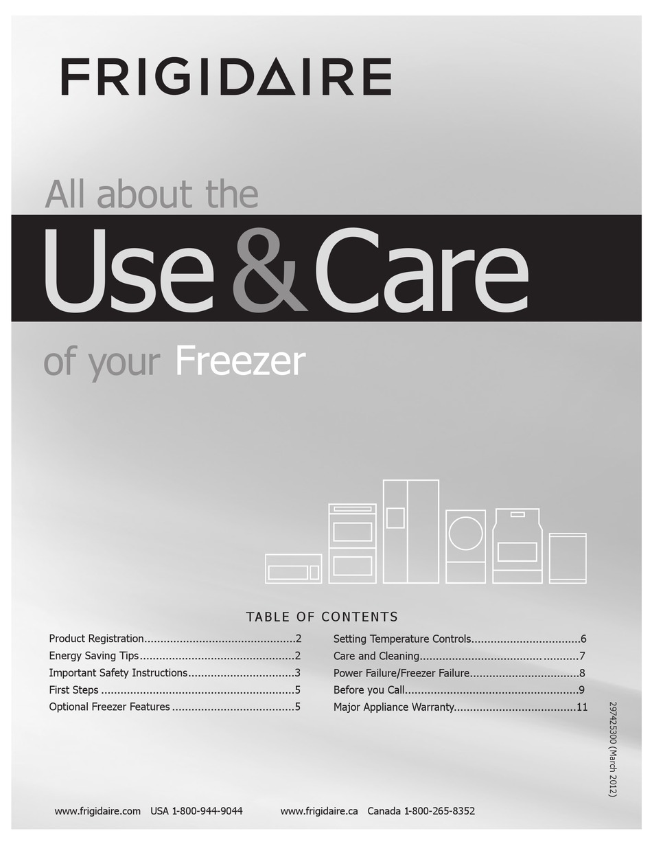 FRIGIDAIRE FFFC05M4NW USE AND CARE MANUAL Pdf Download | ManualsLib