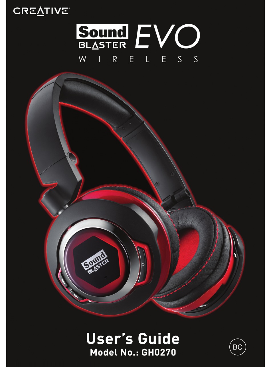 Creative Sound Blaster Evo Wireless Manual Pdf Download Manualslib