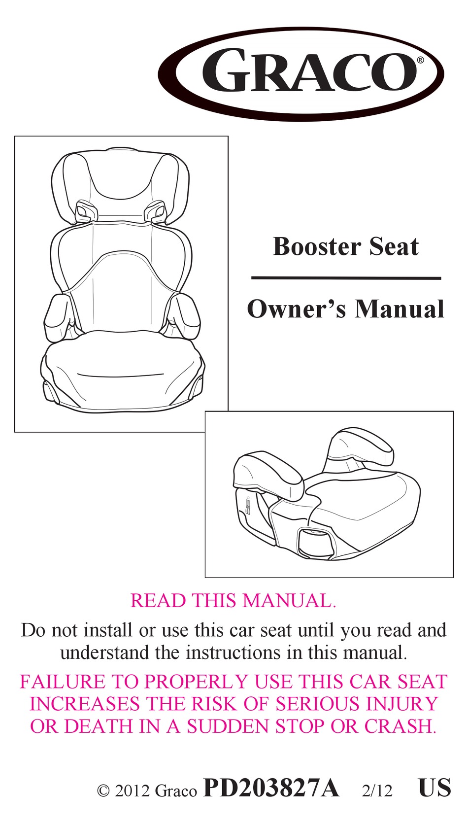 graco turbobooster remove back