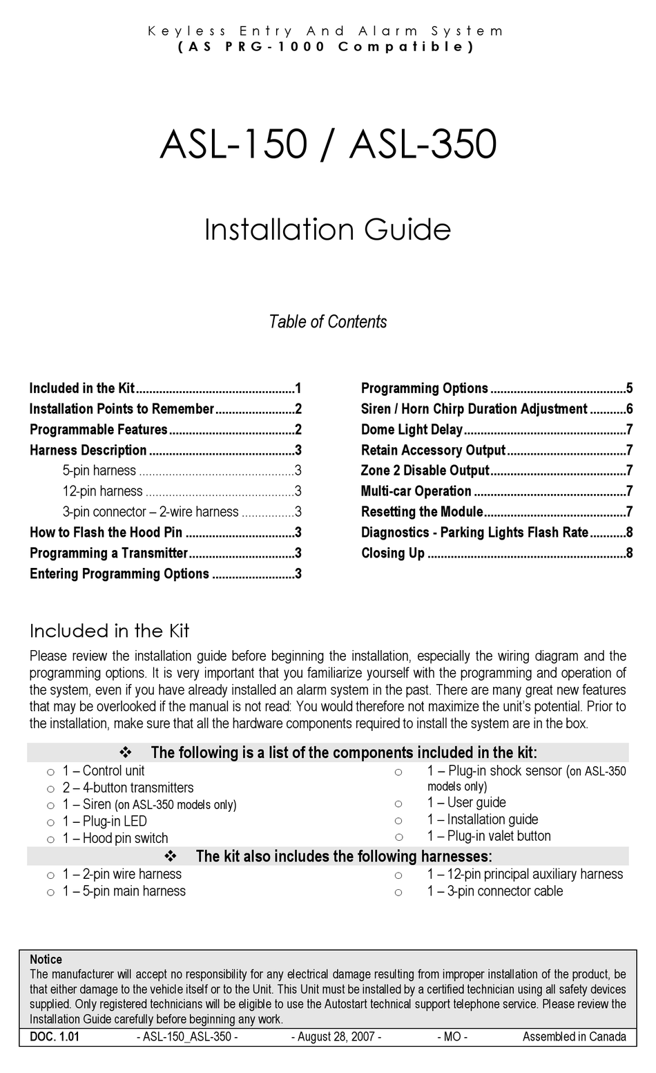 autostart-asl-150-installation-manual-pdf-download-manualslib