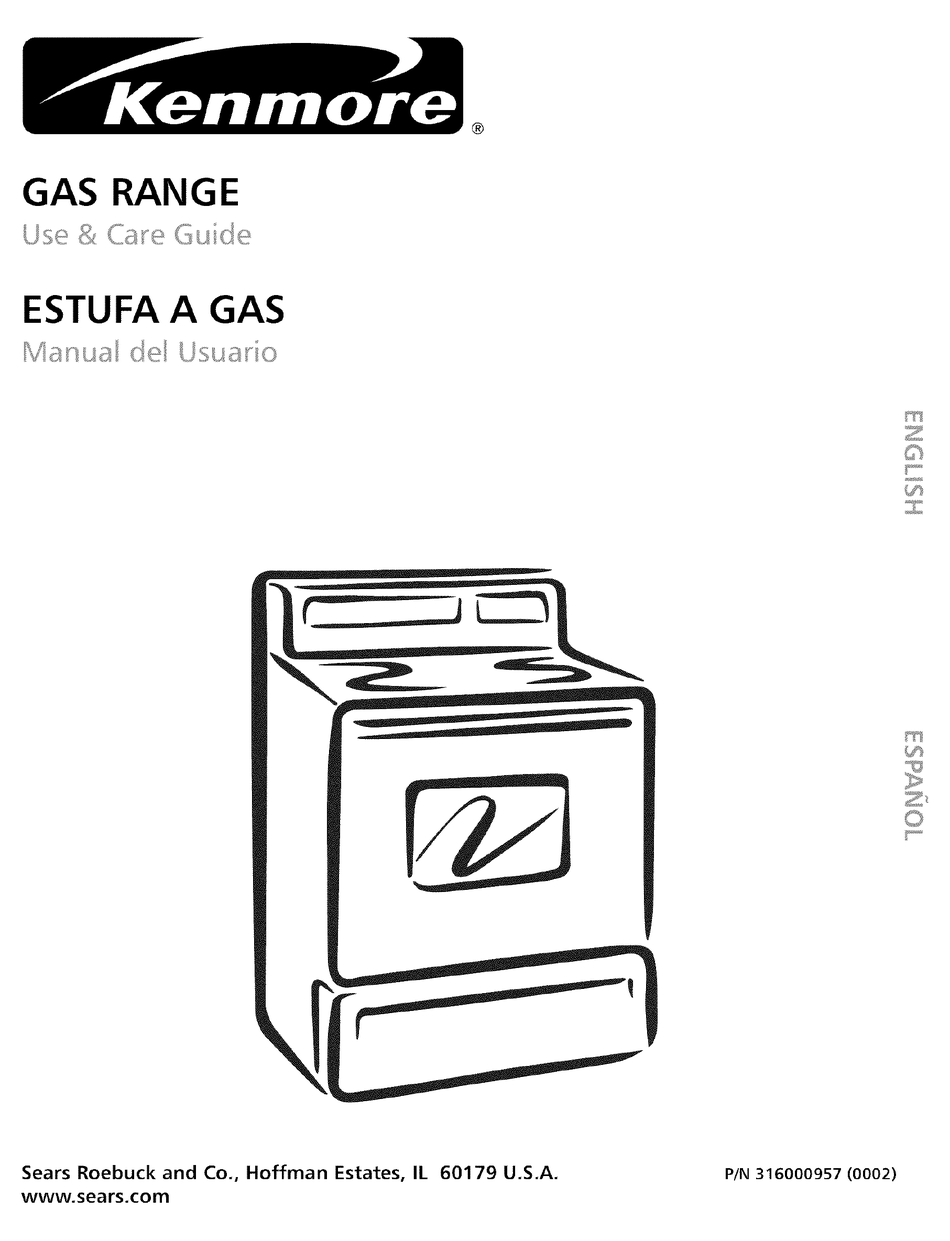 Sears Kenmore Gas Range 