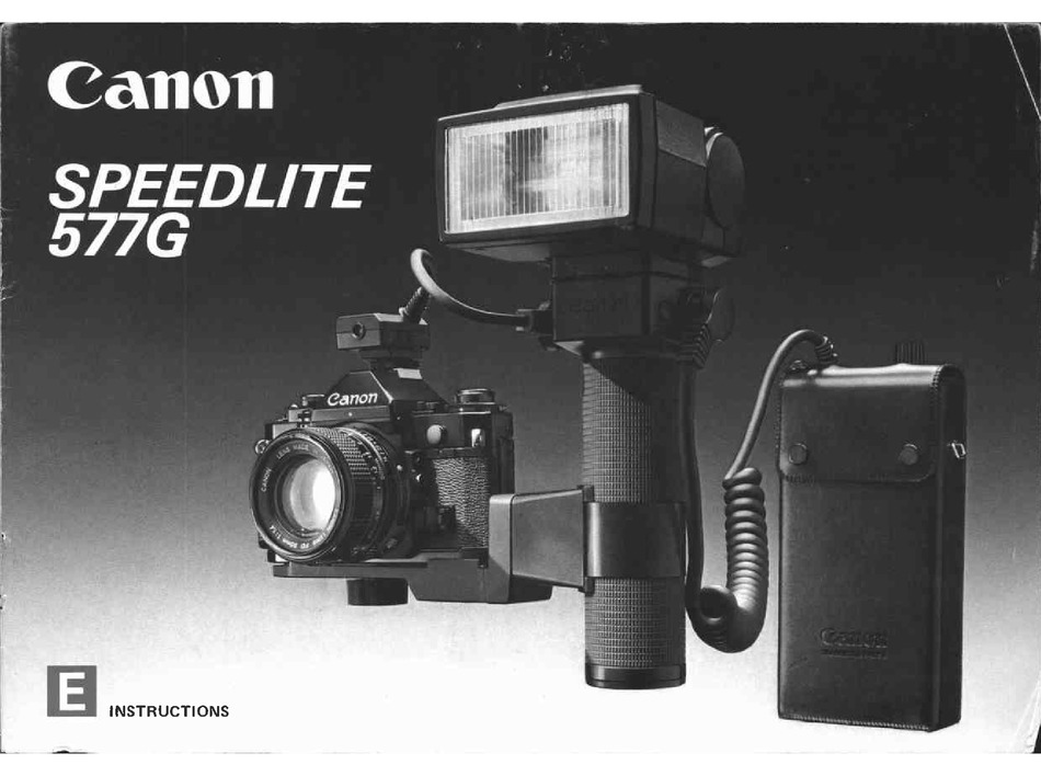 CANON SPEEDLITE 577 G INSTRUCTIONS MANUAL Pdf Download | ManualsLib