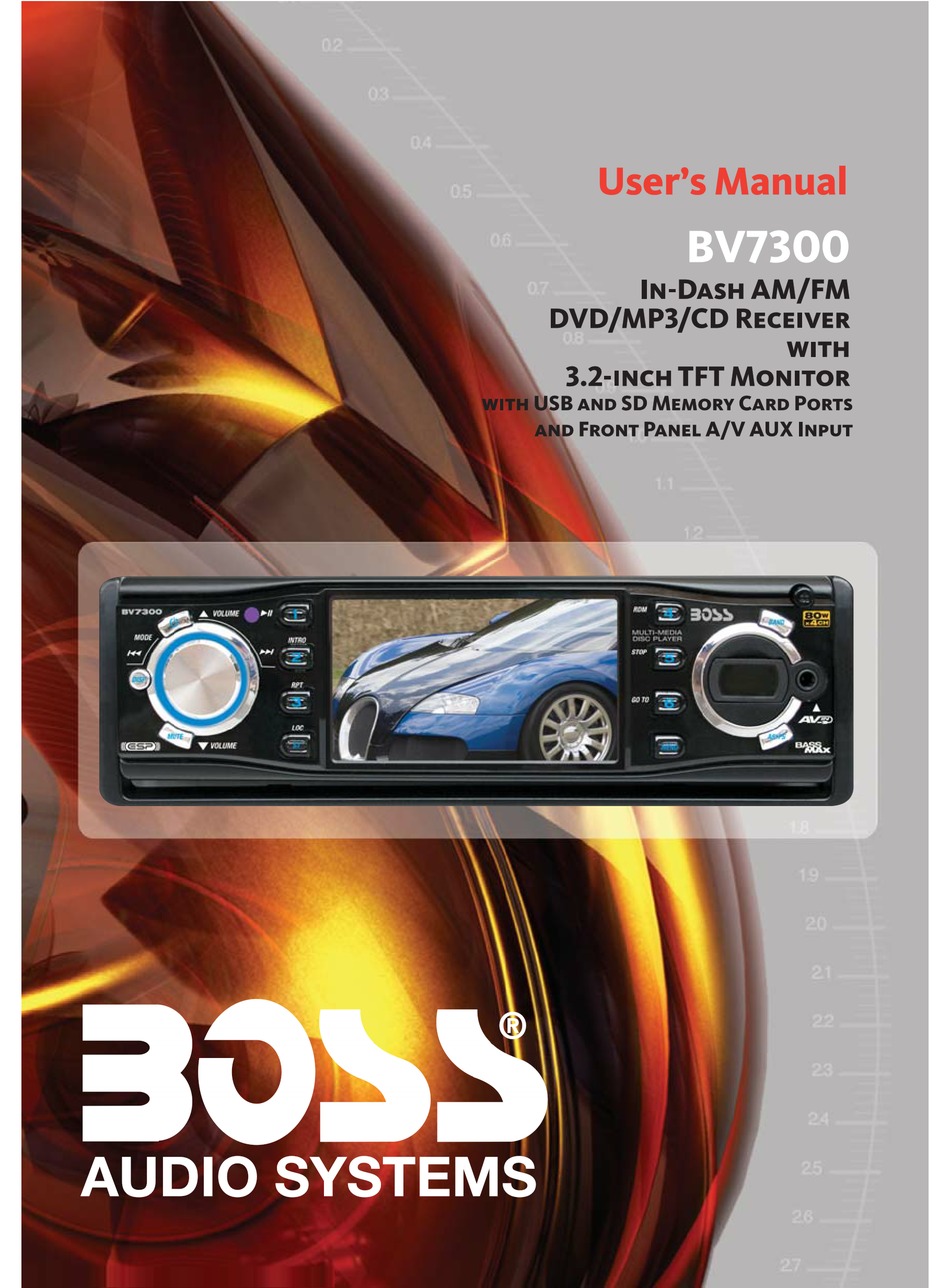 BOSS AUDIO SYSTEMS BV7300 USER MANUAL Pdf Download | ManualsLib
