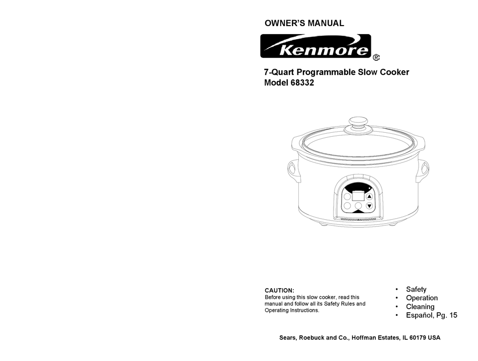 kenmore slow cooker temperatures