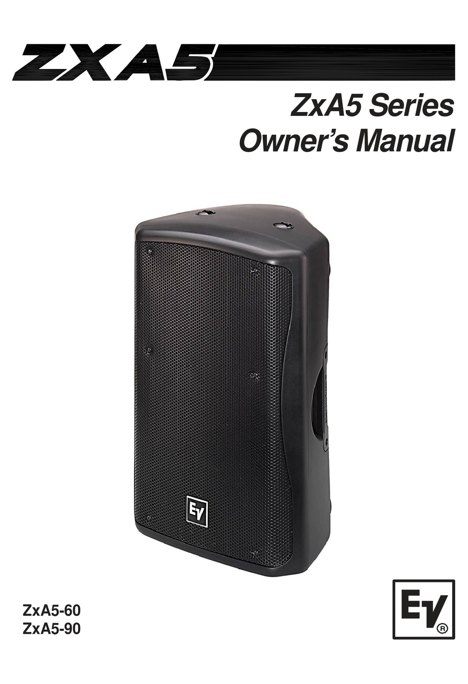 ELECTROVOICE ZXA590 OWNER'S MANUAL Pdf Download ManualsLib
