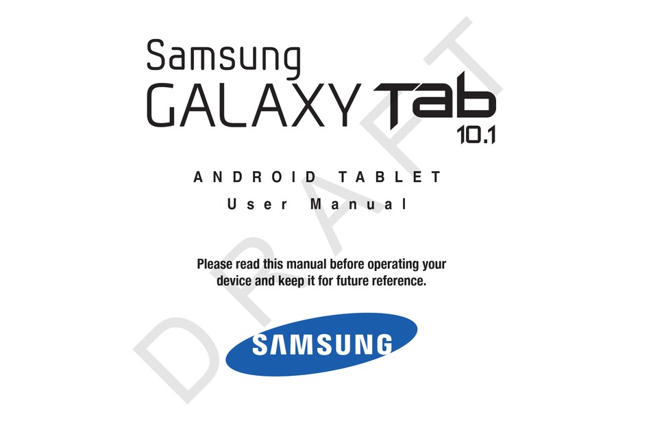 SAMSUNG GALAXY TAB10.1 USER MANUAL Pdf Download | ManualsLib