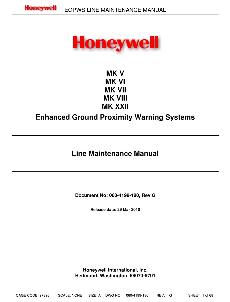 Honeywell Mk V Line Maintenance Manual Pdf Download Manualslib