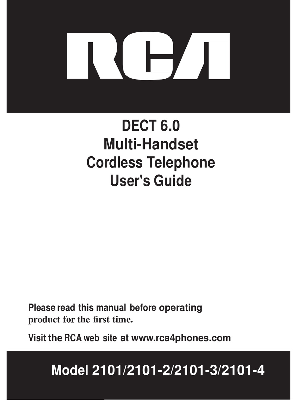 RCA 2101-2 USER MANUAL Pdf Download | ManualsLib