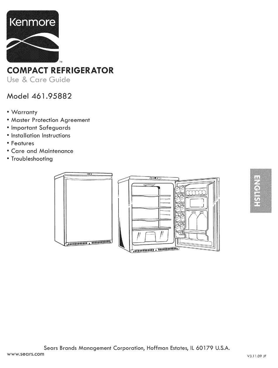 KENMORE 461.95882 USE & CARE MANUAL Pdf Download ManualsLib