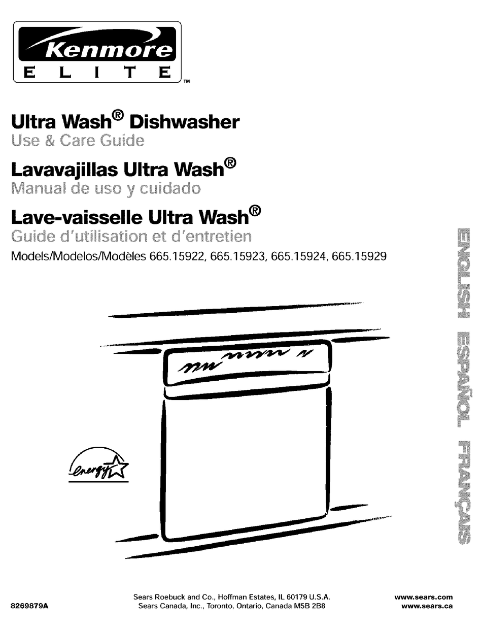 KENMORE 665.15922 USE & CARE MANUAL Pdf Download ManualsLib