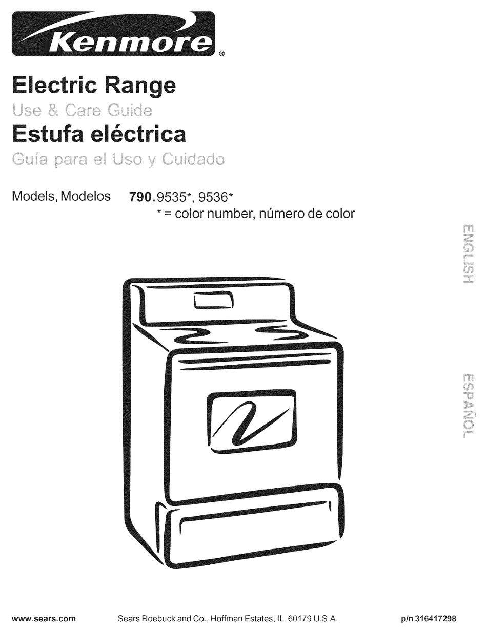 KENMORE 790.9535* USE & CARE MANUAL Pdf Download | ManualsLib