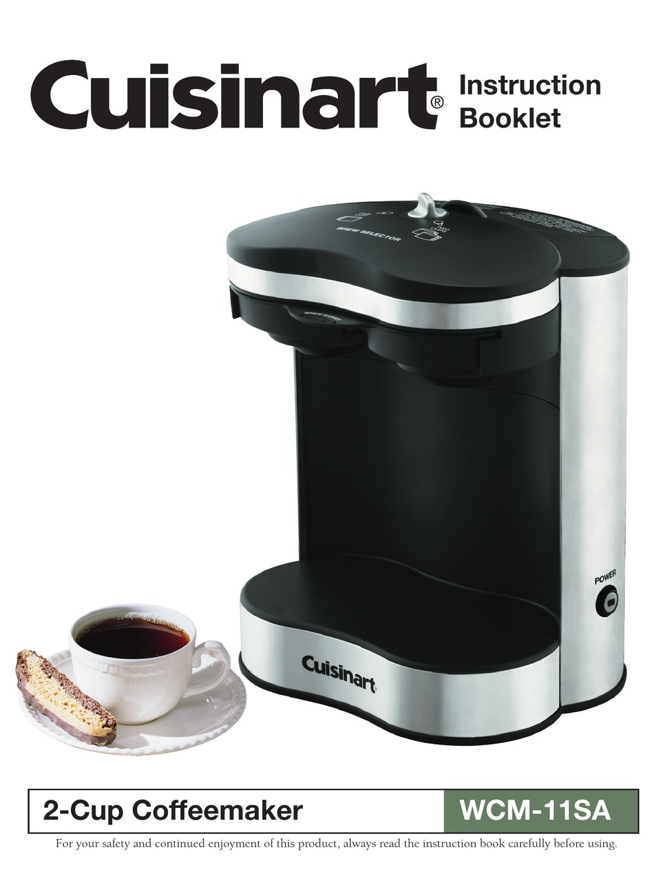 CUISINART WCM-11SA INSTRUCTION BOOKLET Pdf Download | ManualsLib