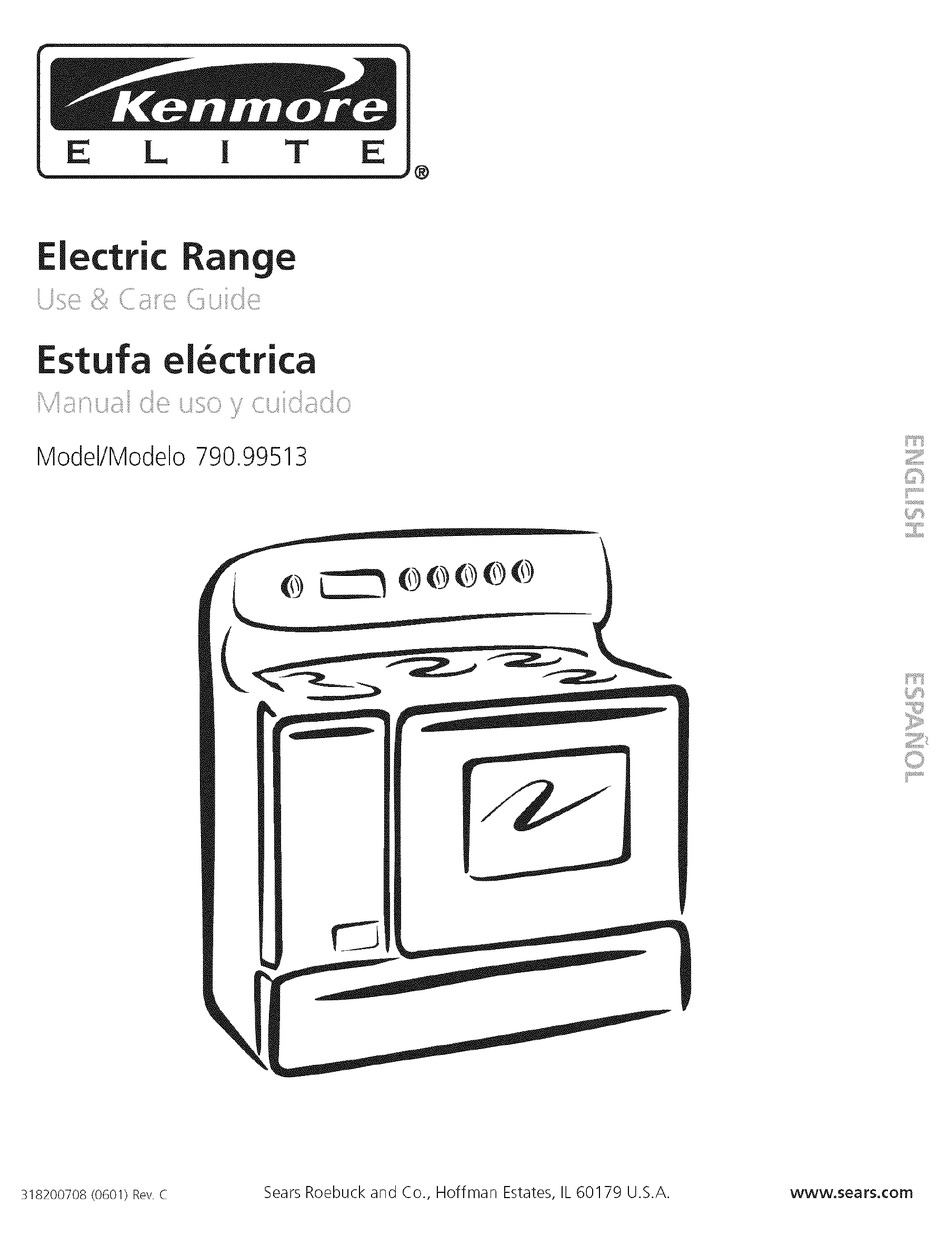 Kenmore Elite 40 stainless steel electric range 790 99513304