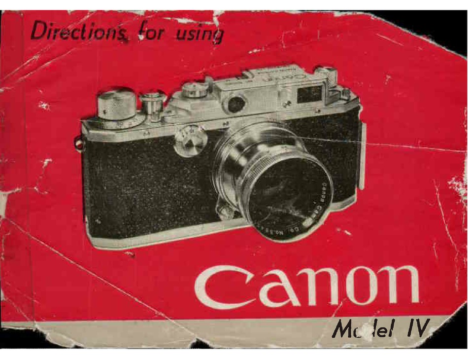 CANON MODEL IV DIRECTIONS FOR USING Pdf Download ManualsLib