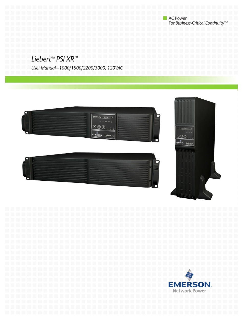 EMERSON 3000 USER MANUAL Pdf Download | ManualsLib