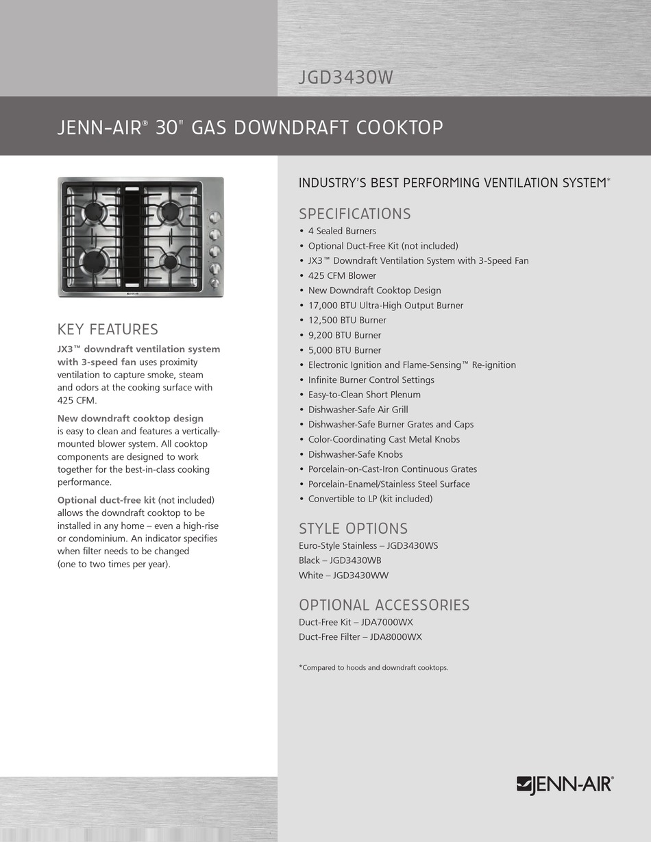 jenn air jgd3430ws