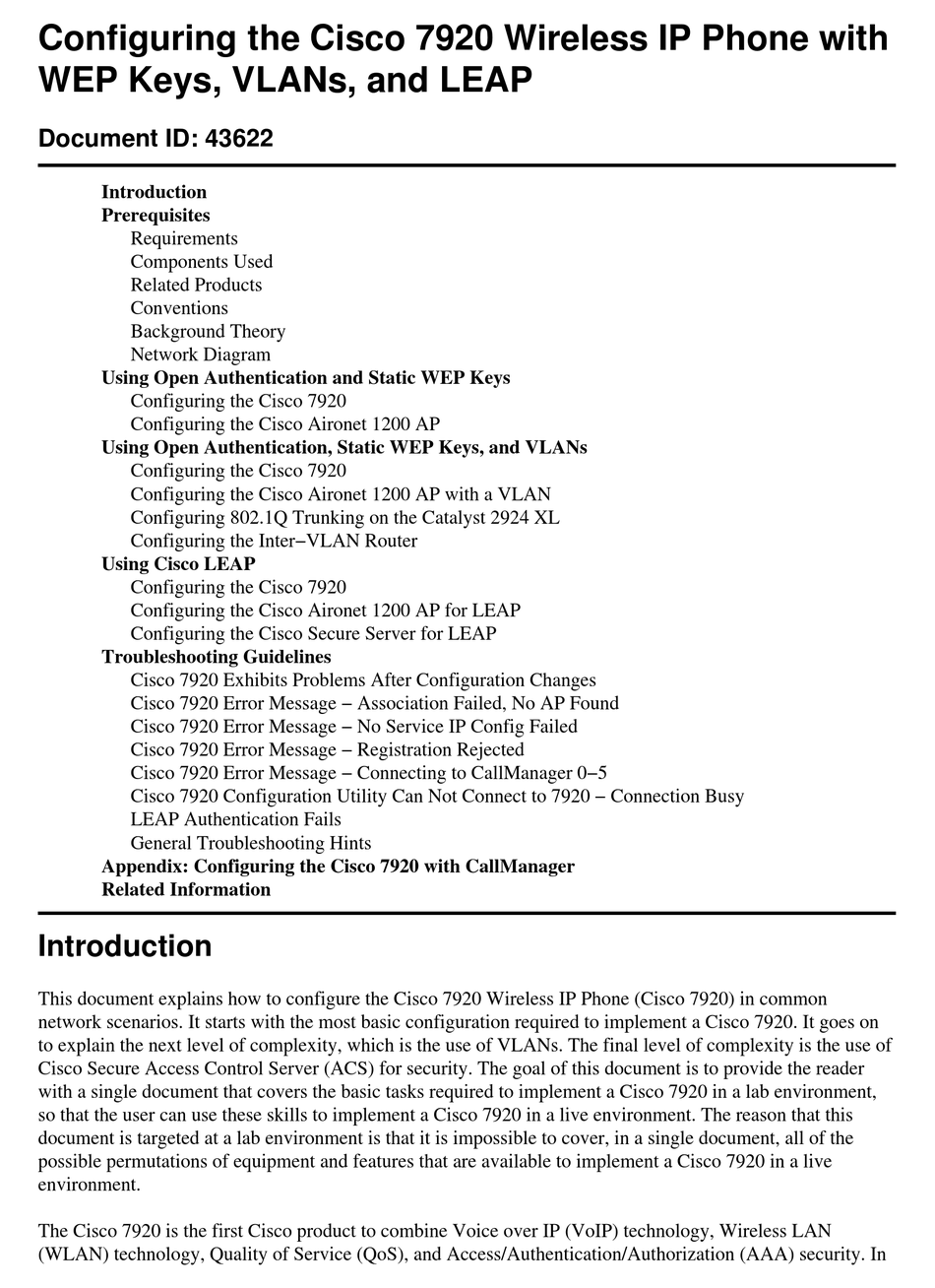 cisco-7920-configuring-pdf-download-manualslib