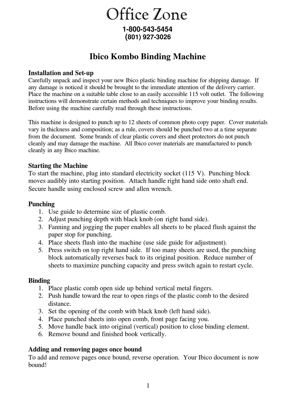 ibico pouchman 12 manual