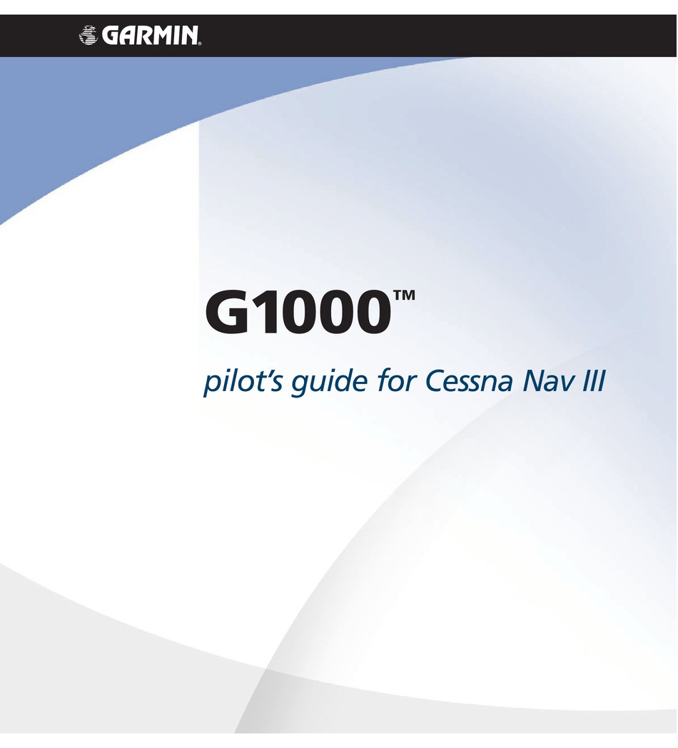 garmin g1000 manual