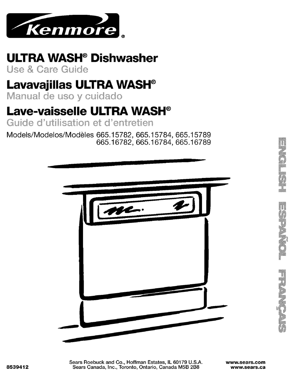 KENMORE ULTRAWASH 665.15782 USE & CARE MANUAL Pdf Download ManualsLib