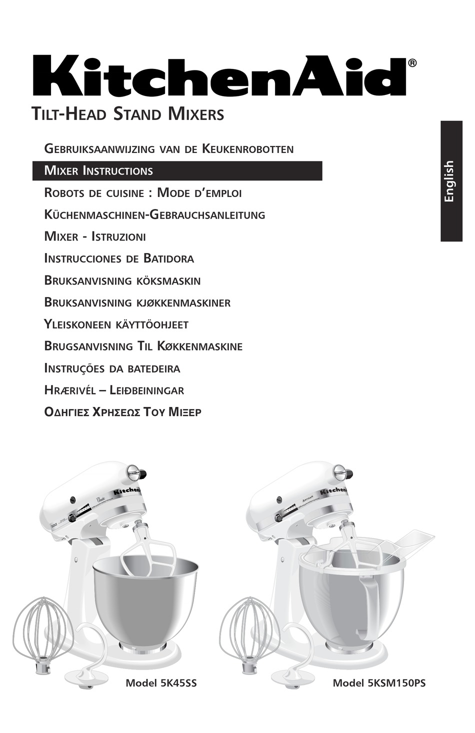 Kitchenaid Mixer User Manual