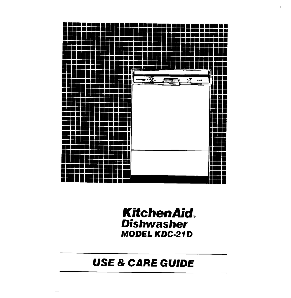 Kitchenaid Kdc D Use And Care Manual Pdf Download Manualslib