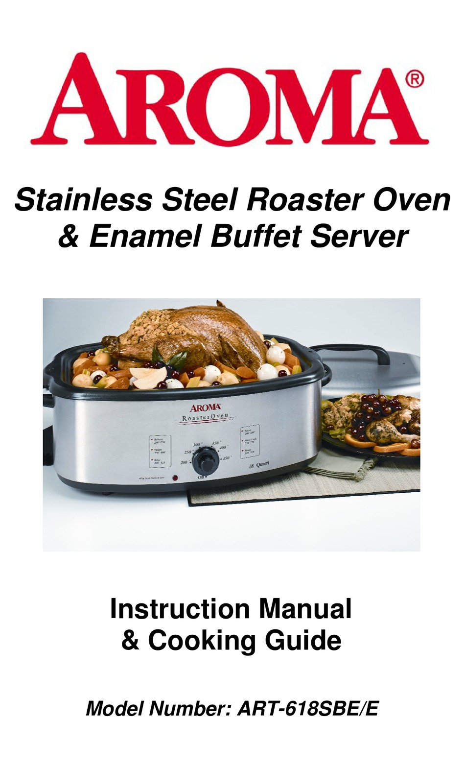 Aroma 22-qt. Roaster Oven with Buffet Server