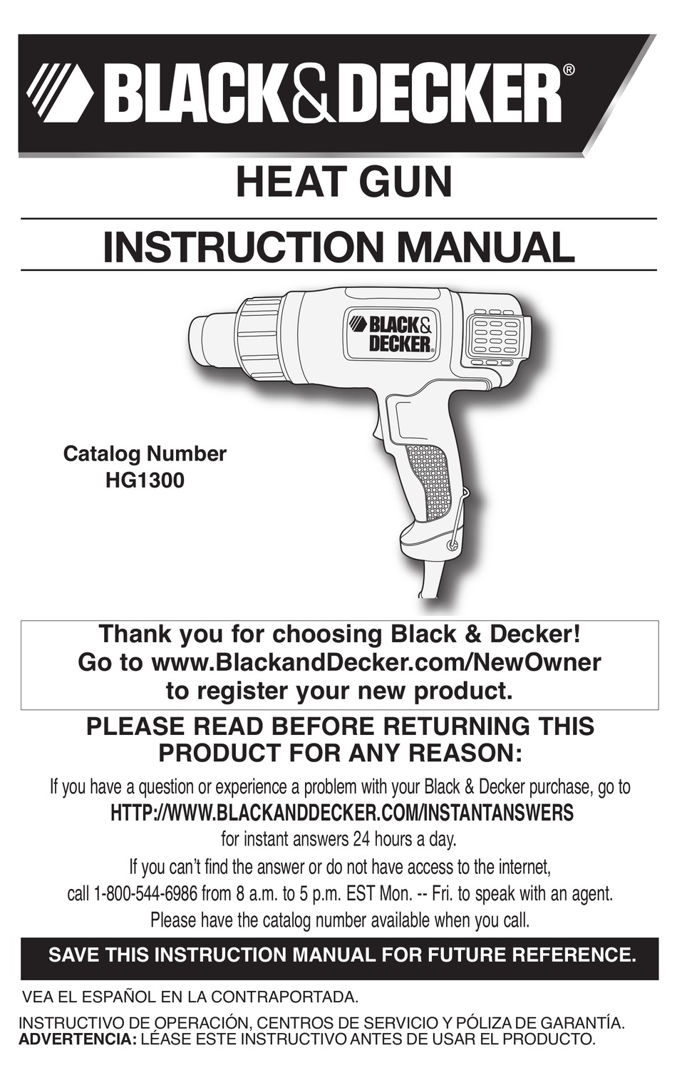 BLACK & DECKER 90500690 INSTRUCTION MANUAL Pdf Download