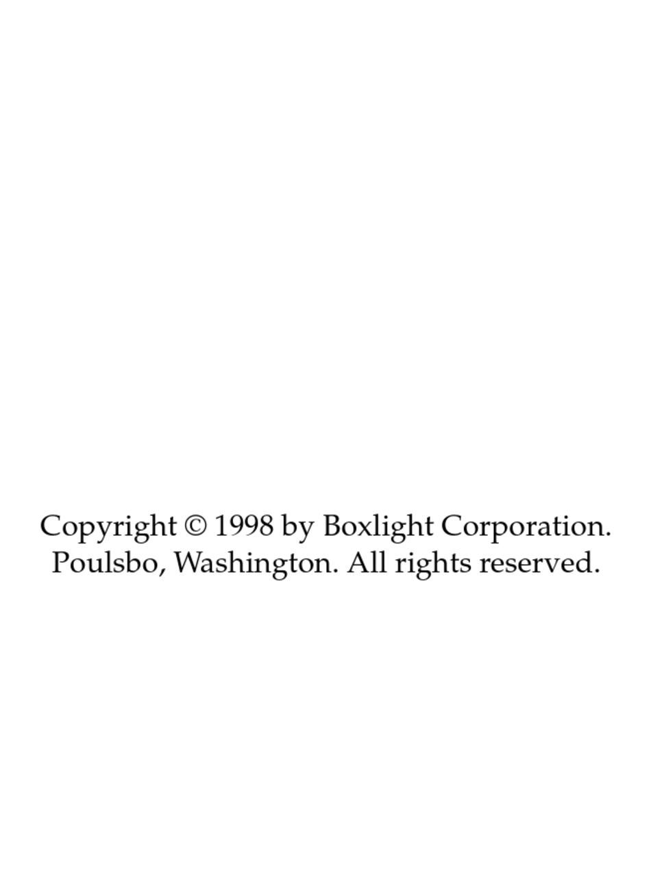 BOXLIGHT 9000INT MANUAL Pdf Download ManualsLib