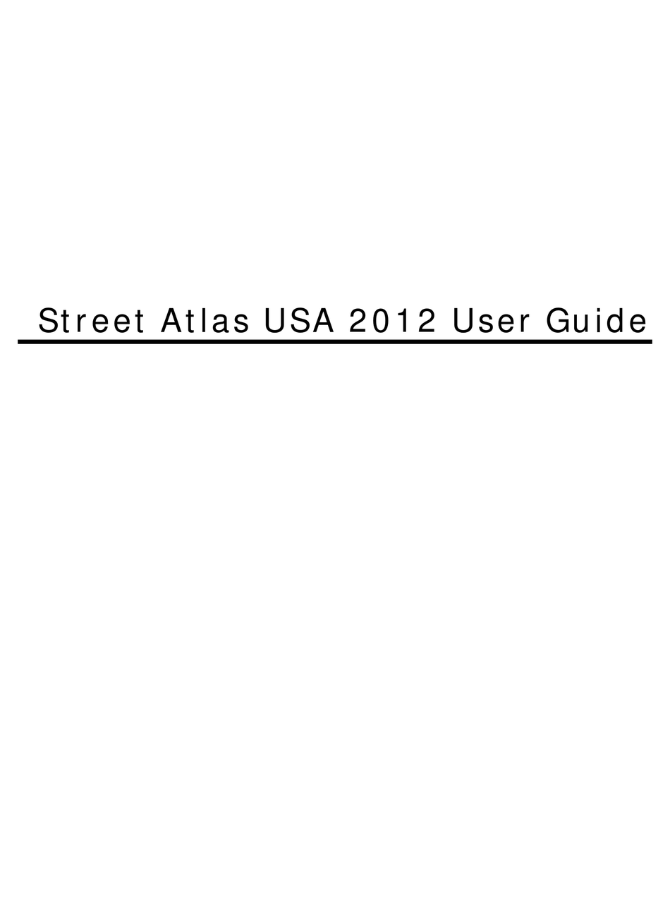 What Happened To Delorme Street Atlas Delorme Street Atlas Usa Plus 2012 User Manual Pdf Download | Manualslib