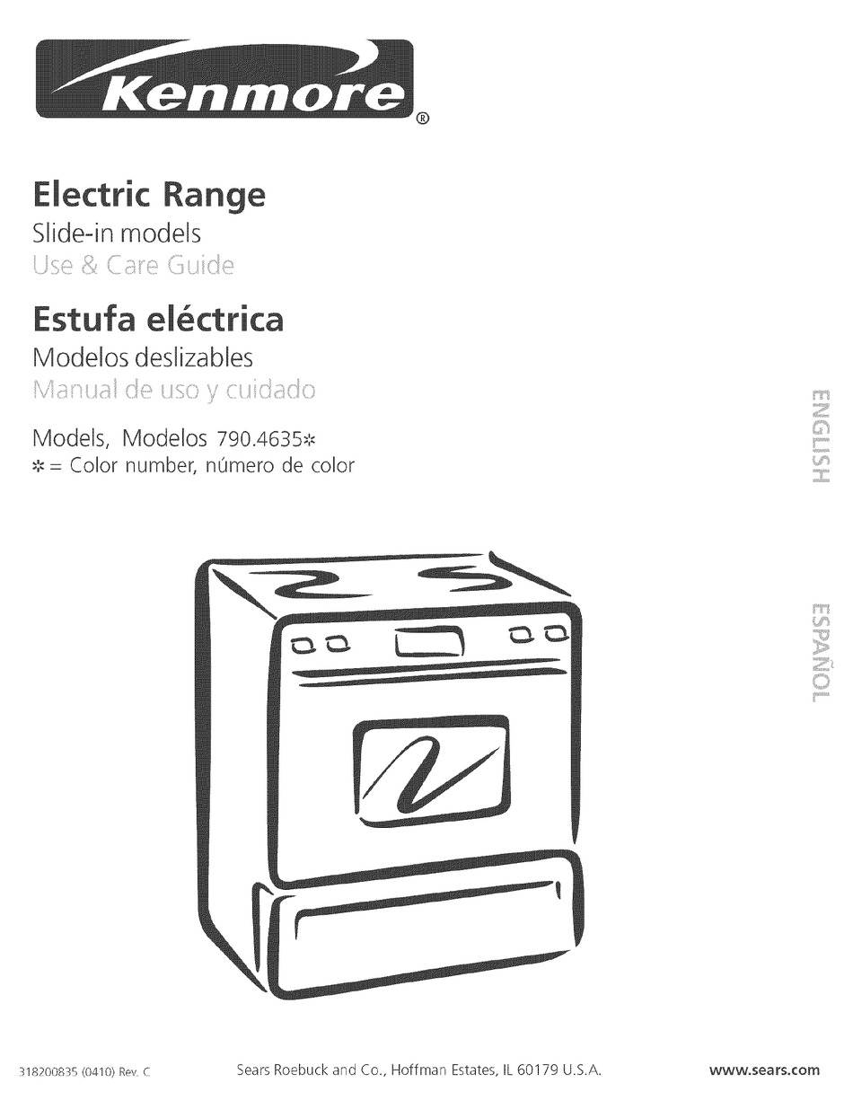 KENMORE SLIDE-IN 790.4635 USE & CARE MANUAL Pdf Download | ManualsLib