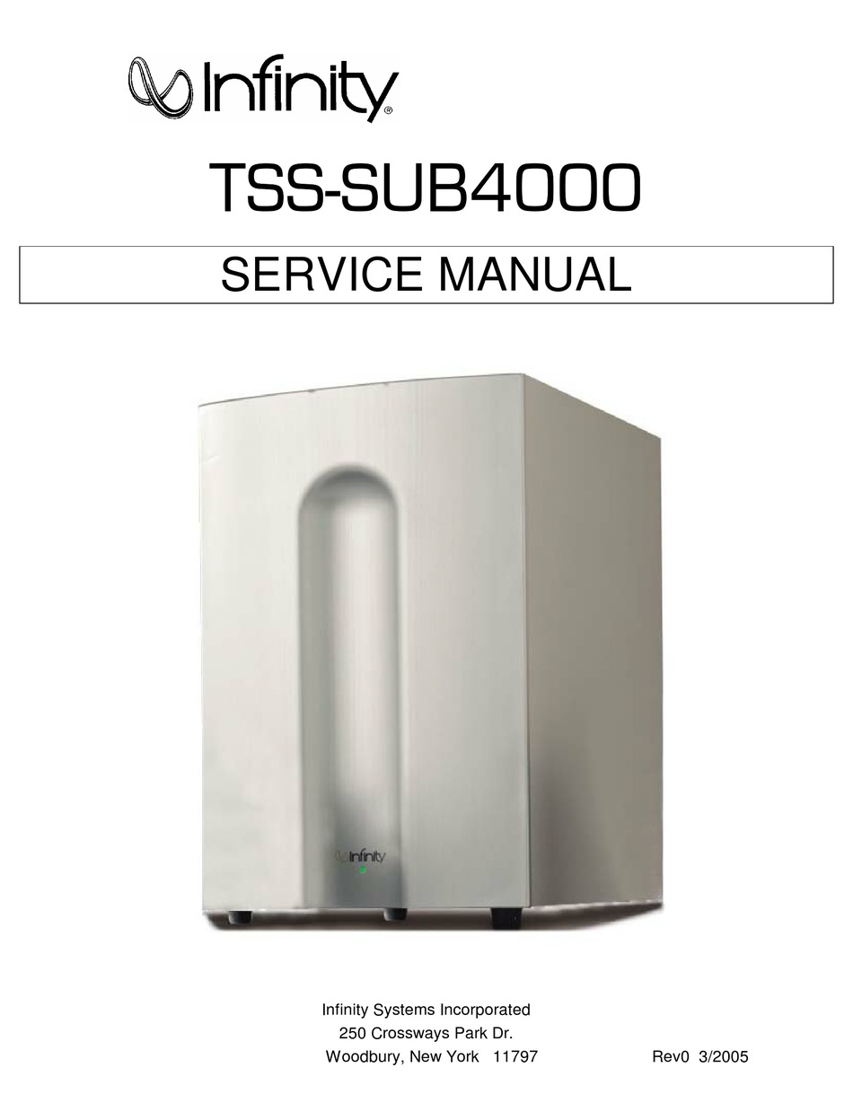 infinity tss 4000 subwoofer