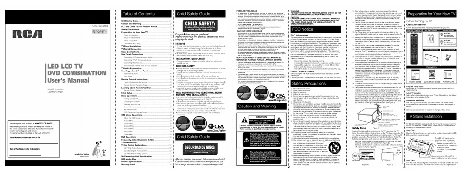 RCA LED42C45RQDD USER MANUAL Pdf Download | ManualsLib