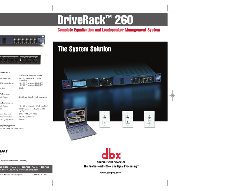 dbx driverack 260 software