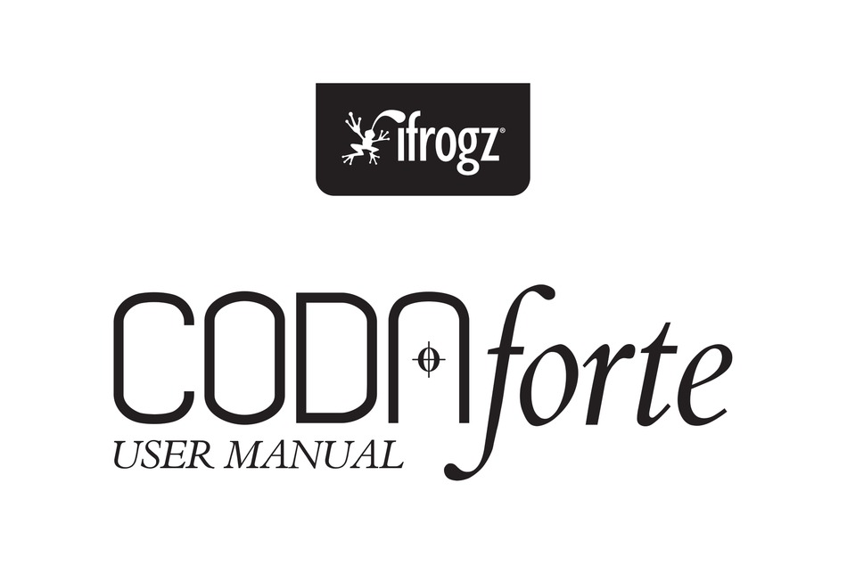 IFROGZ CODNFORTE USER MANUAL Pdf Download | ManualsLib