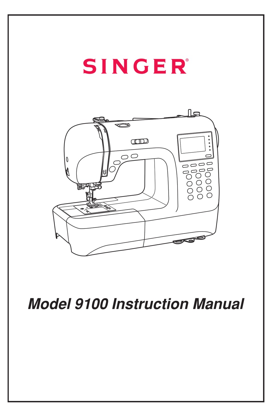 SINGER 9100 INSTRUCTION MANUAL Pdf Download | ManualsLib