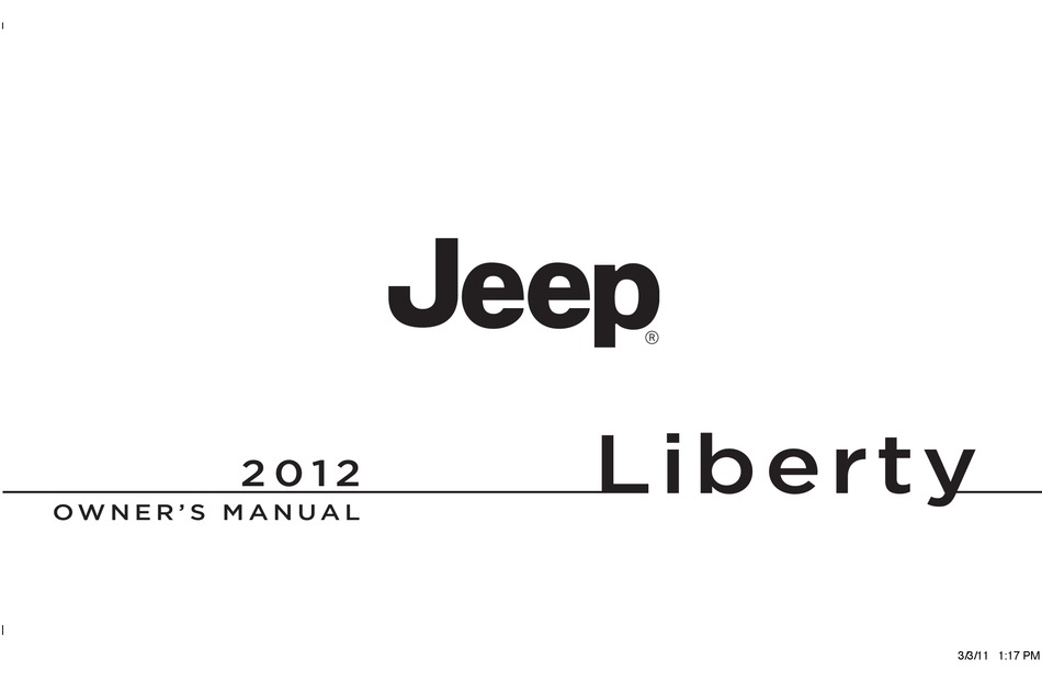 JEEP 2012 LIBERTY OWNER