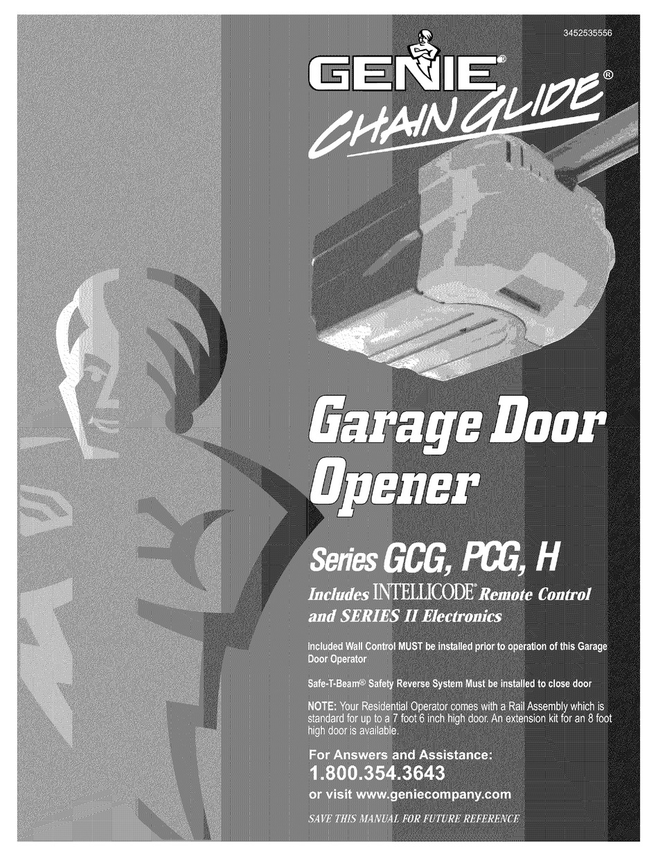 genie gcg350l manual pdf download manualslib raynor aviator garage door opener