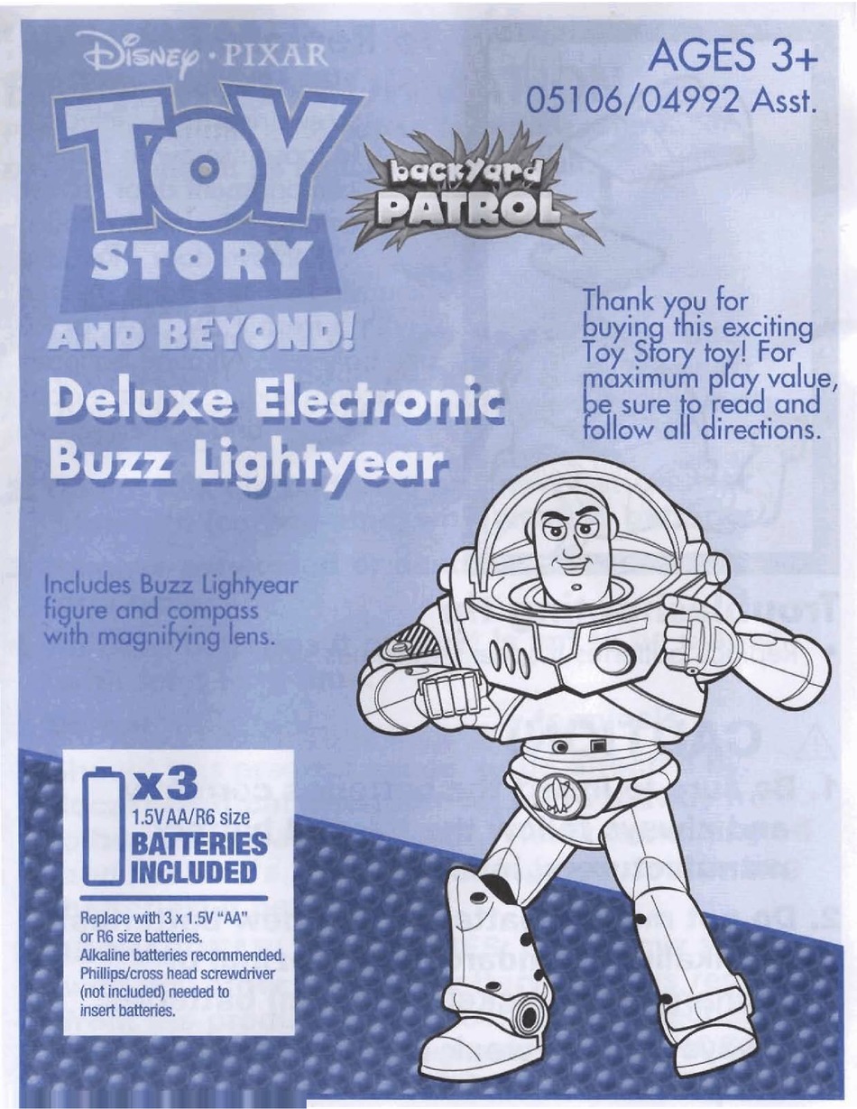 toy story and beyond deluxe electronic buzz lightyear