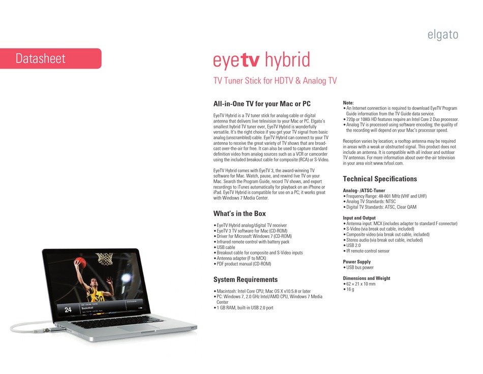 elgato eyetv hybrid update