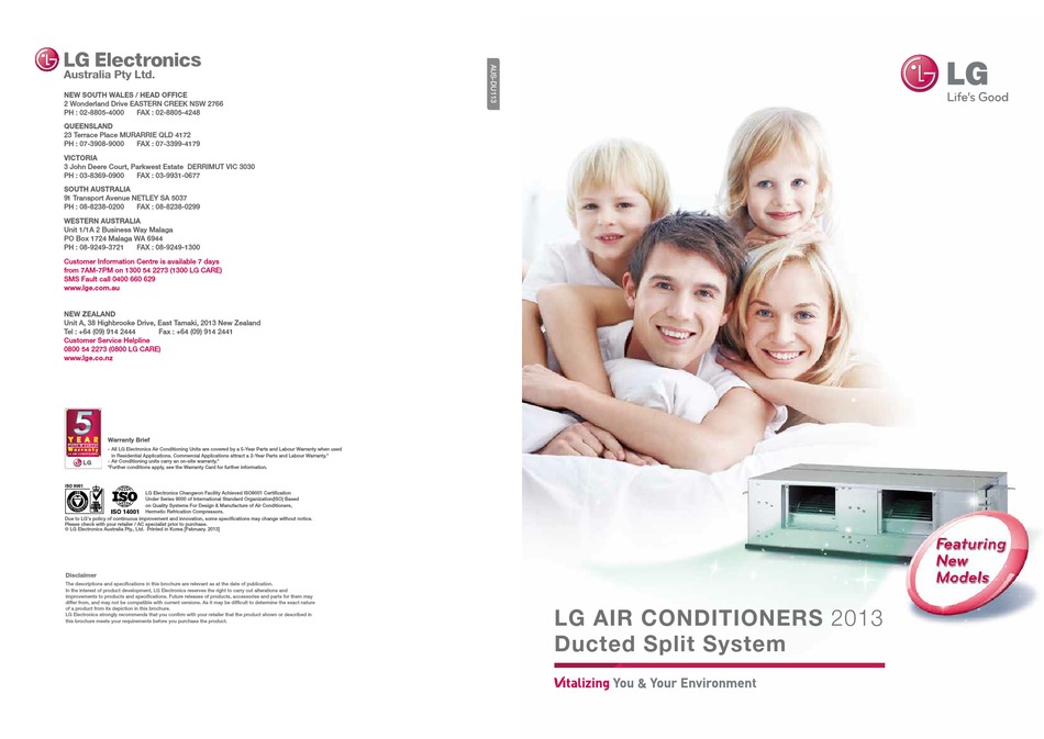 LG AIR CONDITIONERS QUICK MANUAL Pdf Download | ManualsLib