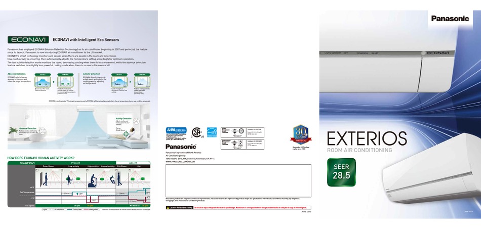 Panasonic Econavi Xe9pkua Quick Manual Pdf Download Manualslib