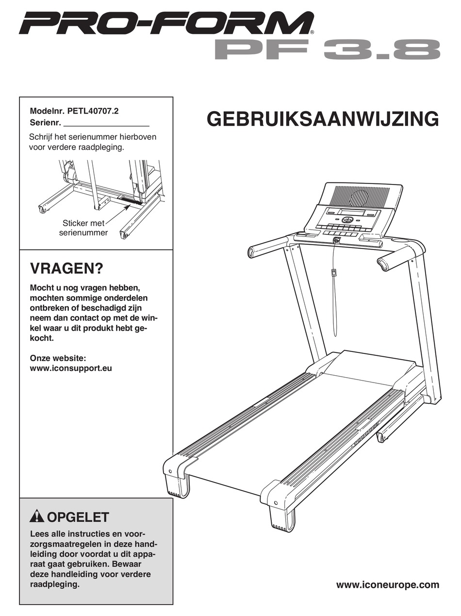 proform 385c treadmill