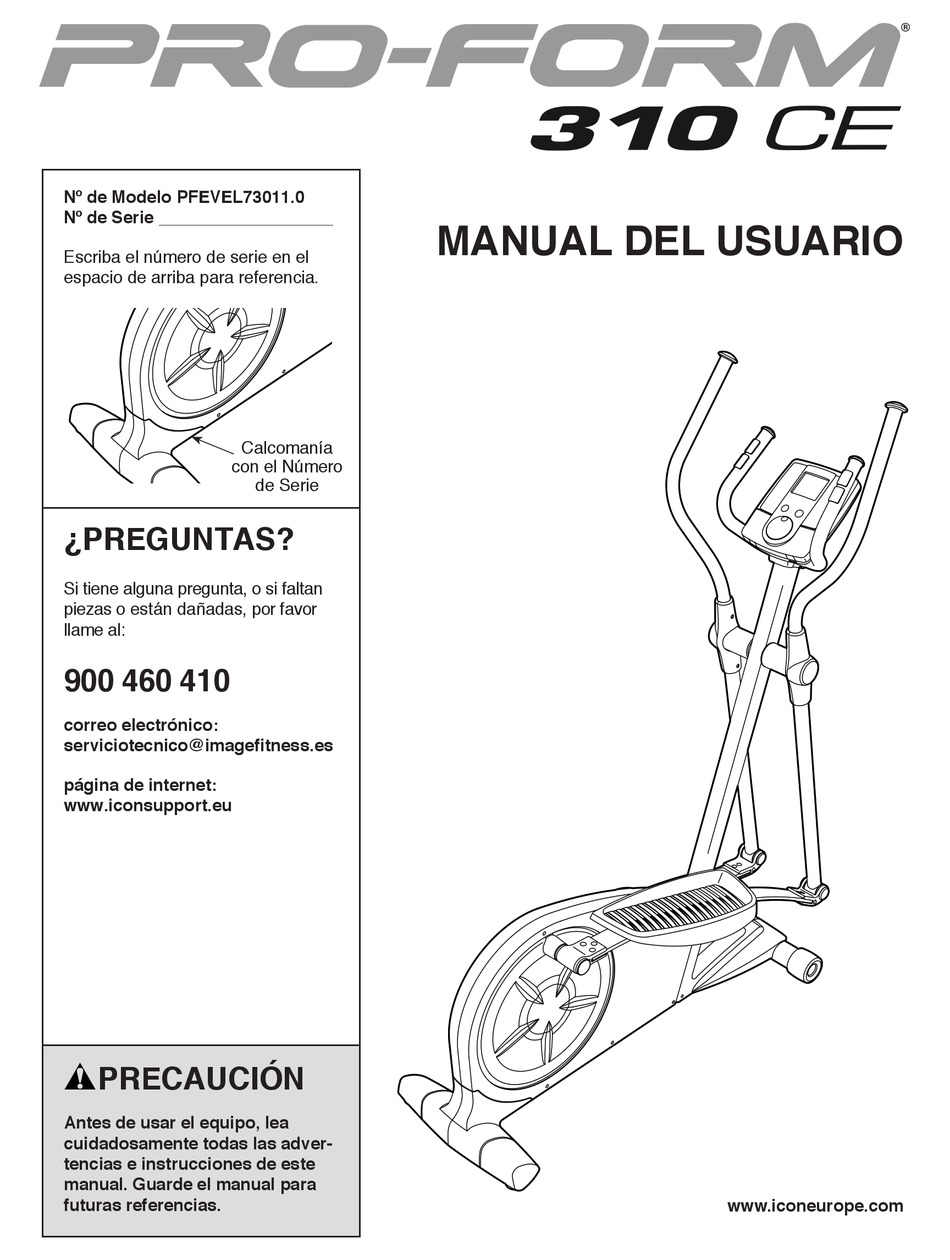 proform-310-ce-elliptical-manual-del-usuario-pdf-download-manualslib