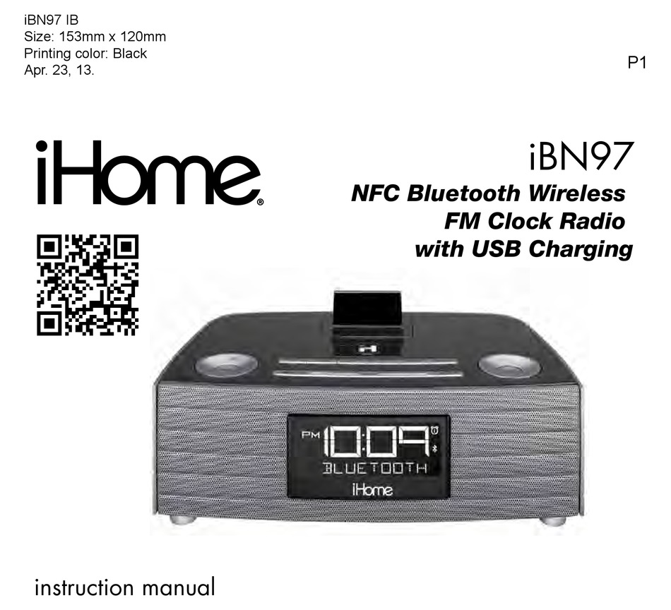 ihome clock radio bluetooth pairing