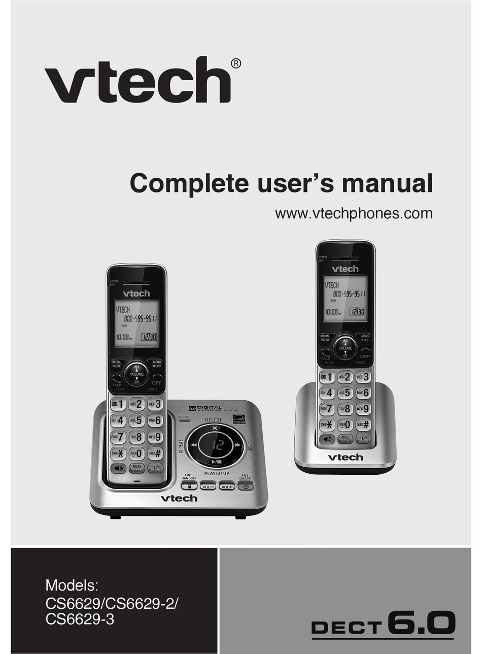 VTECH CS6629 USER MANUAL Pdf Download | ManualsLib